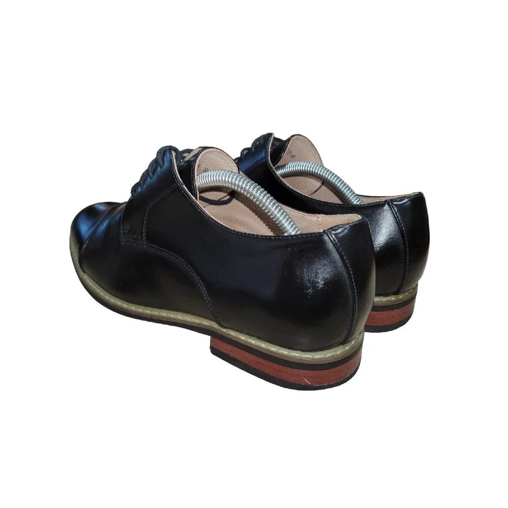 Bruno Marc Men's‎ Prince 6 Black Cap Toe Oxfords Dress Shoes Size 9 M